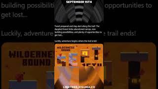 thumbnail for: SEPTEMBER 15TH RELEASE DATE FOR WILDERNESS BOUND #minecraft #drop #wildernessbound