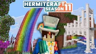 thumbnail for: Rainbows & Bridges! | Hermitcraft Season 11 | Ep.17