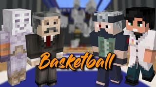 thumbnail for: Minecraft Basketball (ft. Mumbo, Etho, Xisuma, and more!)