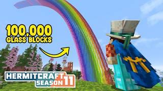 thumbnail for: Frenemies & Big Rainbows! | Hermitcraft Season 11 | Ep.25