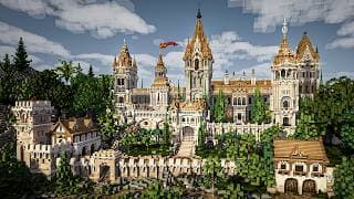 thumbnail for: Minecraft - Incredible Spanish Castle with Roman Ruins