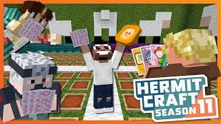 thumbnail for: Etho, Joel & Bdubs Play My Card Game!!! - Minecraft Hermitcraft Season 11